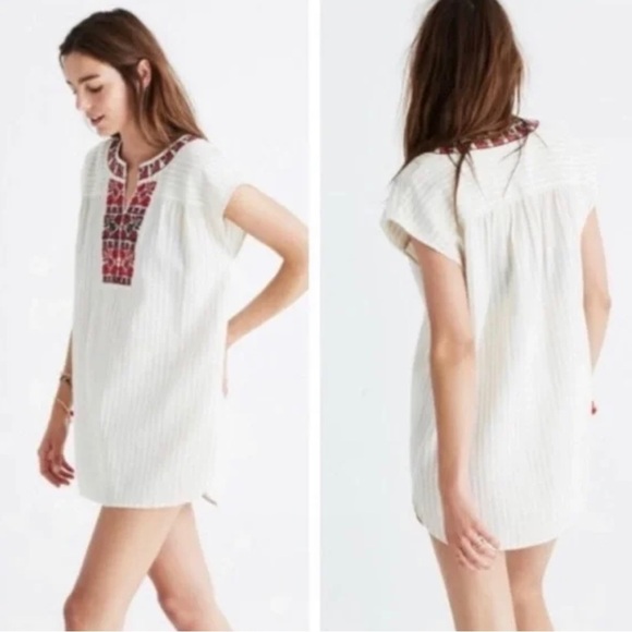MADEWELL Embroidery Belize Cover-Up with Reusable Canvas Tote - Picture 1 of 7